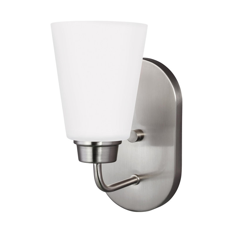 Applique murale / de salle de bain une lumière Kerrville de Génération Éclairage , Non, Nickel brossé