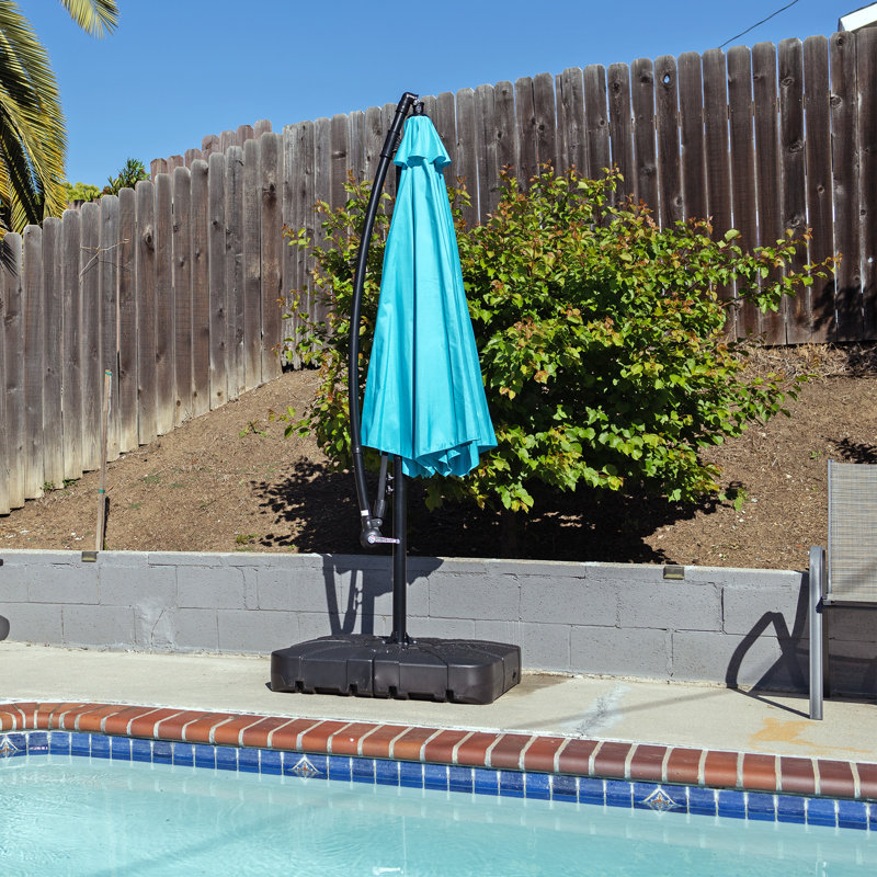  28,6 lb Base de parasol autoportante en plastique avec roulettes