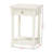 Crispis 1-Drawer Nightstand with Bobbin Legs with Storage Shelf in White-1268728413