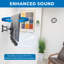 Support mural inclinable noir Mount-It pouvant supporter jusqu'à 33 lb