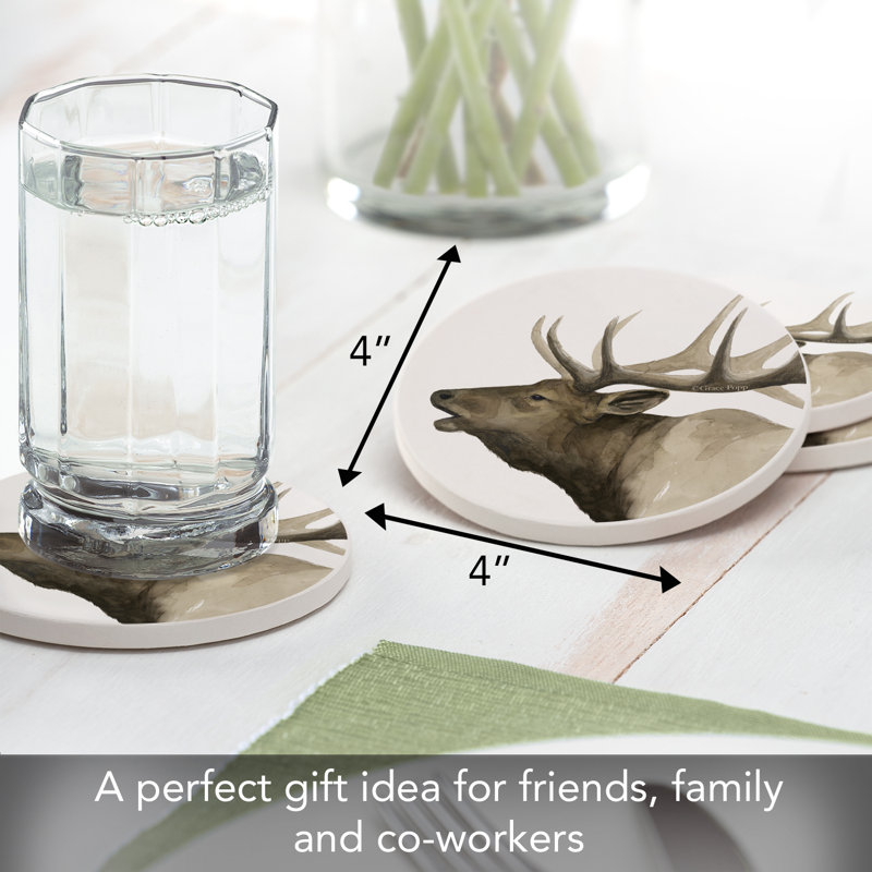 Ensemble de 4 sous-verres Elk