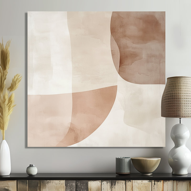 Irissa - Minimalisme abstrait, impression sur métal moderne, L 23 po x H 23 po