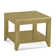 Elements Solid Wood Top End Table