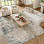 Tapis beige / gris en polyester / polypropylène tissé à la machine Addie-1232484283-1277882518