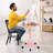 Utility Cart with Wheels Storage Cart with Tray Height Adjustable Salon Tray Cart-110275849