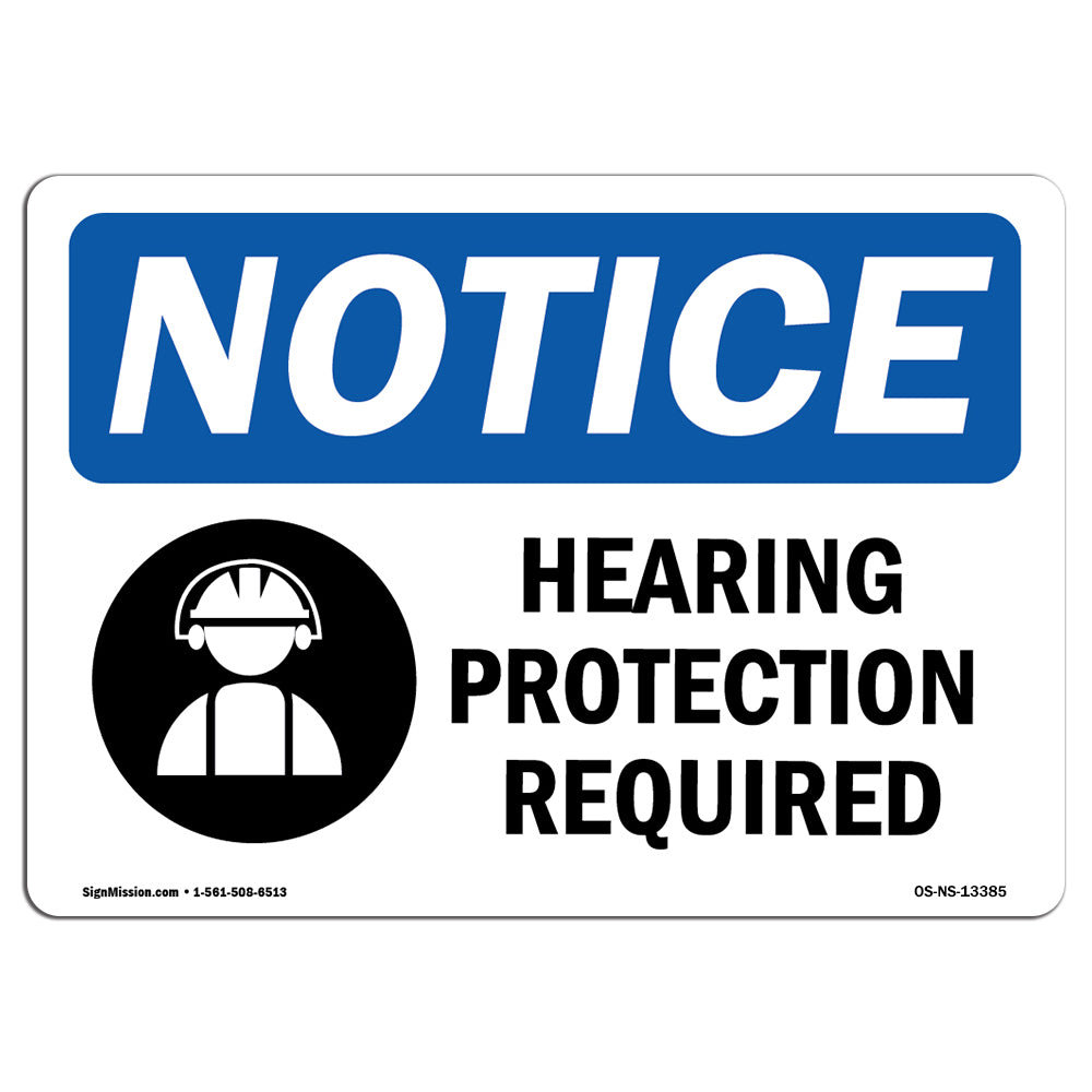 SignMission Hearing Protection Required Sign with Symbol | Wayfair