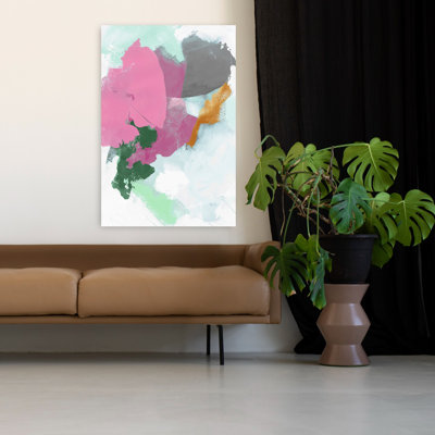 Pastel Dreams In Abstract Motion I, art mural contemporain abstrait