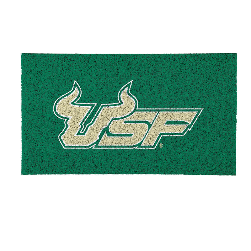 Tapis en PVC pleine couleur, 16 po x 28 po, Université de South Florida
