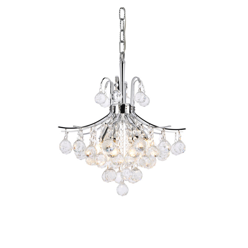 Stoller 6 - Light Dimmable Geometric Chandelier, Chrome