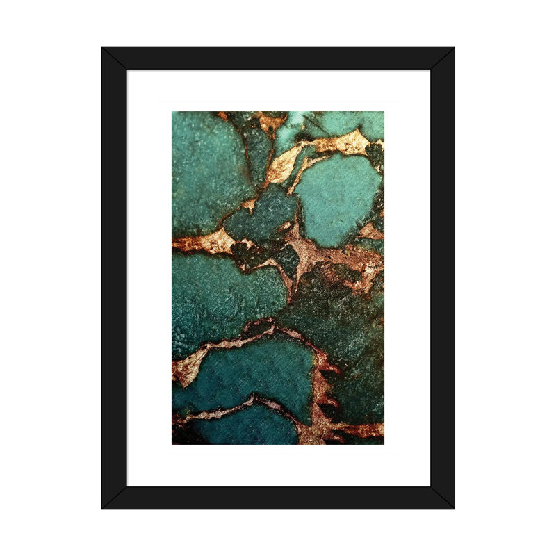 «Emerald» - reproduction d'art, H 24 po x l 16 po x P 1 po, Papier noir