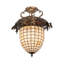 Oak Leaf and Acorn 1 - Light Semi Flush Mount