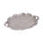 Bradyn Cast Aluminum Oval Baroque Tray