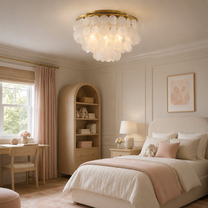 Modern 5 - Light Dimmable Flush Mount Lighting