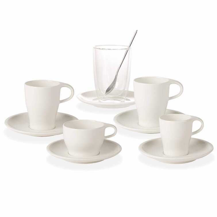 Cappuccino Cups and Saucers, Set of 2