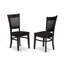 L'ensemble de 3 tables de salle à manger modernes comprend une table ronde en bois avec Dropleaf et 2 chaises de salle à manger rembourrées en tissu de lin, 42 x 42 pouces, blanc lin-1826268903-1826268897-1826268896