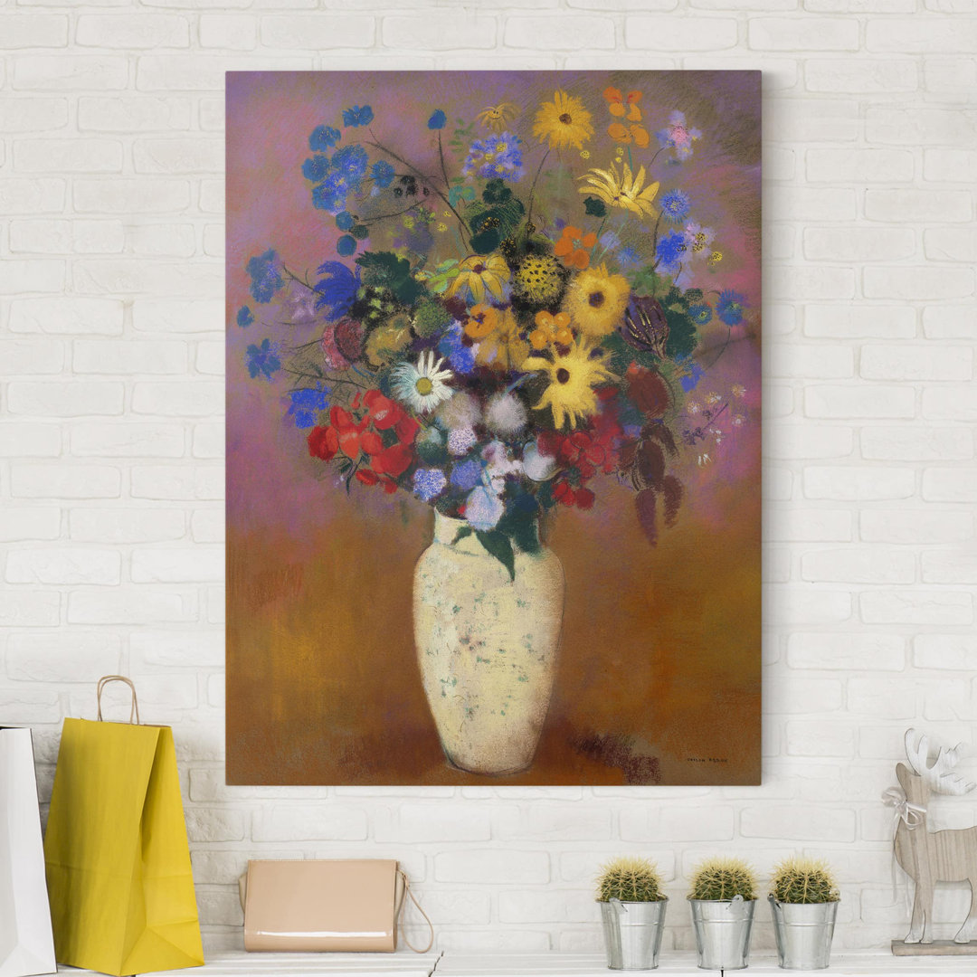 Leinwandbild Blumen von Odilon Redon