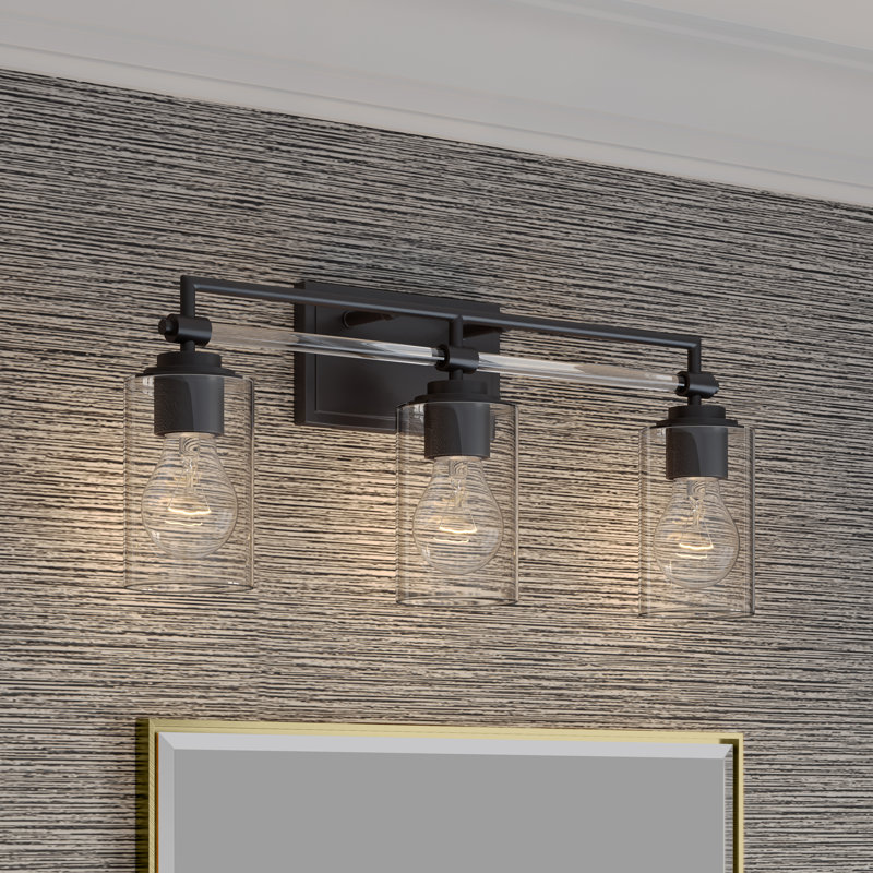 Meuble-lavabo 3 lumières Binsly, Gunmetal