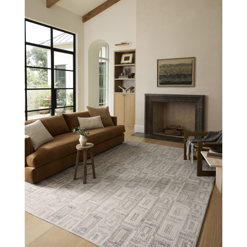 Tapis Loloi Roxie Bone / Sage, 4 pi 0 po x 6 pi 0 po
