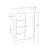 RiverRidge Ashland Single Door Bathroom and Laundry Storage Cabinet with 3 Drawers, Open and Adjustable Shelf-818555957