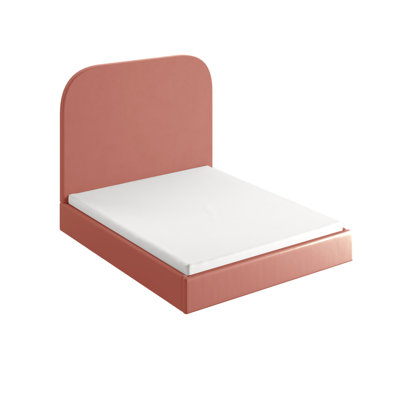 Plum Upholstered Ottoman Storage Bed