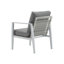 [Ensemble de 2] Chaises longues d'extérieur modernes avec structure en aluminium et corde tissée, siège de patio résistant aux intempéries pour la piscine et le jardin