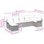 Ensemble de canapé de jardin manuel 7 pièces vidaXL-363089007