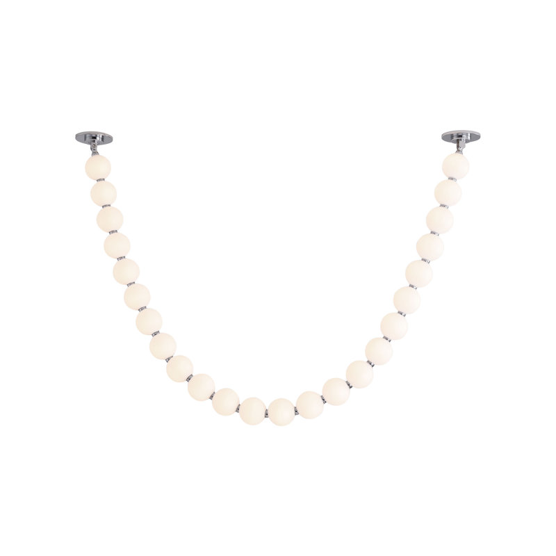 Luminaire suspendu chromé Akoya, H 83 po x l 3,25 po x P 3,25 po