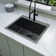 MON 25" L x 22" W Drop-in Deep Laundey Utility Sink Stainless Steel