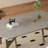Modern natural rock plate rectangular dining table-202373063