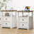 Azella Frame 2 End Table Set with Storage and Built-In Outlets-824583094