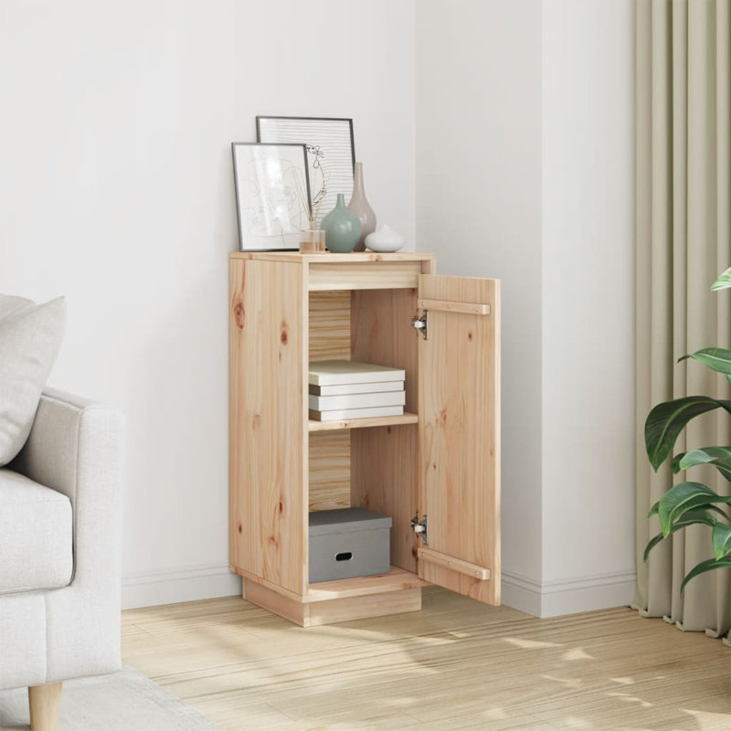 Gracilyn 31.5cm Solid Wood Sideboard, Brown