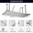 16x32 inch Rain Shower Head High Pressure LED Rainfall Top Sprayer Ceiling Mount-93565532