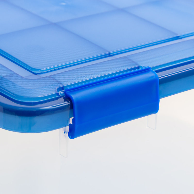 IRIS Weatherproof Clear Plastic Storage Tote, 19 Qt