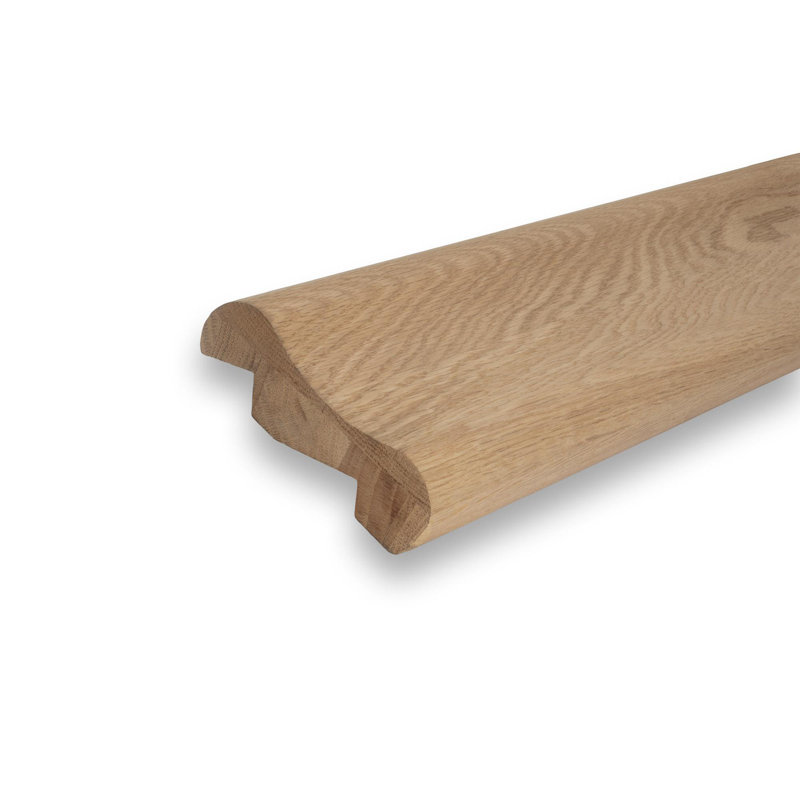 Unfinished Red Oak Wooden Arm Rest Moulding for Bars