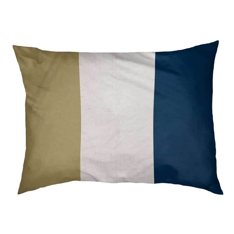 Coussin Golden State, Moyen (l 28 po x P 18 po x H 6 po), Or / Bleu