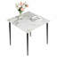 Fung Marble Top Metal Base Dining Table-1382712610