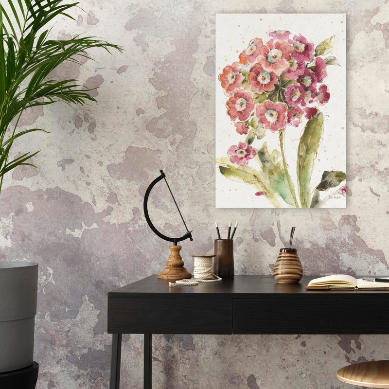 Country Bloom II - fleurs florales, art doré doré, H 24 po x l 16 po