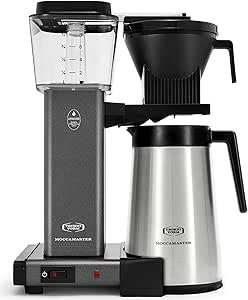 Technivorm Moccamaster 79317 KBGT 10-Cup Coffee Maker, 40 oz, Stone Grey