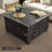 Coffee Table with Flip Top Hidden Storage, Square Center Table-661643786