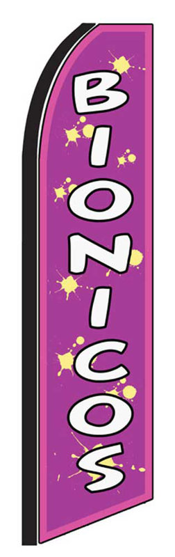 Double Sided 138'' H x 38'' W Polyester Feather Banner