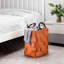 Panier à linge en cuir avec poignées - Panier à vêtements imperméable pour petits espaces, organisateur de chambre de dortoir, bac de rangement polyvalent pour salle de bain et chambre à coucher