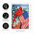 Prater Patriotic Cardinal and Flowers Garden Flag-33073347