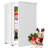 3.0 Cu.ft Steel Upright Freezer, Freestanding Mini Freezer with 7 Adjustable Temperature Control,Compact Freezer with Removable Shelves, Reversible Stainless Steel Door, White-120274857