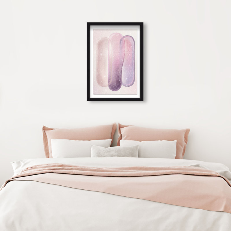 Berry Layers Print by Oliver Gal, 16.5"H x 11.5"W, Black Shadowbox