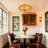 Bead Chain Flower Ceiling Light ( Tiffany-style)