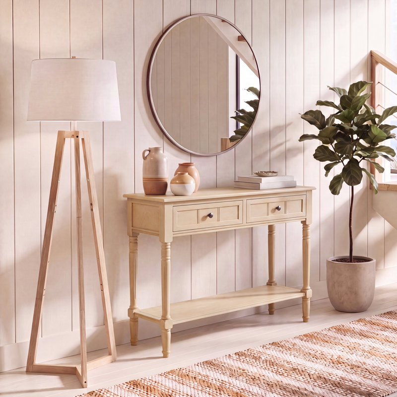 Console en bois massif 35,8 po Malmesbury, Naturel