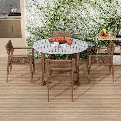 Round Dining Table with Chairs