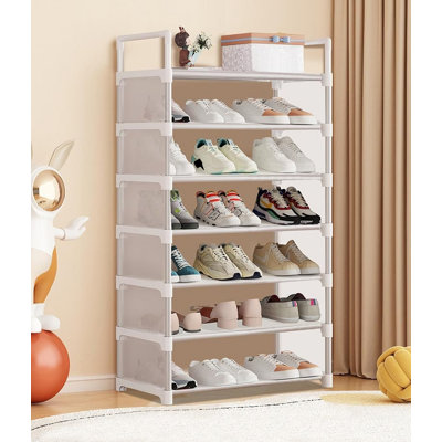 Range-chaussures pliable - aucune installation requise, étagère à chaussures robuste et spacieuse