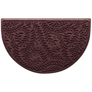 Tapis de porte intérieur semi-rond 24 po x 39 po WaterHog Boxwood