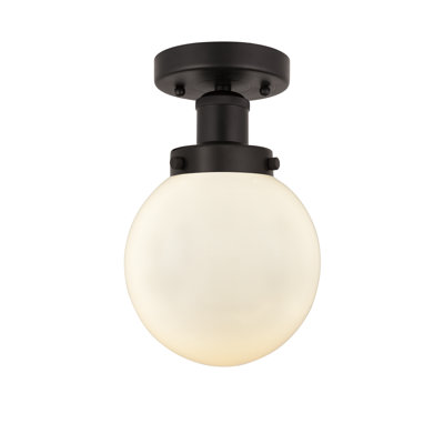 Alphonsa Glass Semi Flush Mount